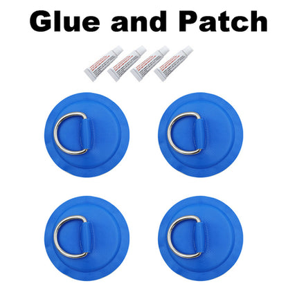 Surfboard Dinghy Boat Pvc Patch With Stainless Steel D Ring Deck