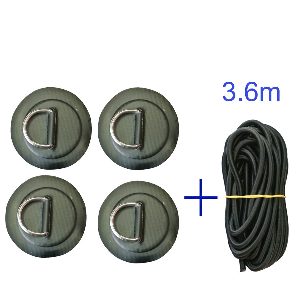 Surfboard Dinghy Boat Pvc Patch With Stainless Steel D Ring Deck