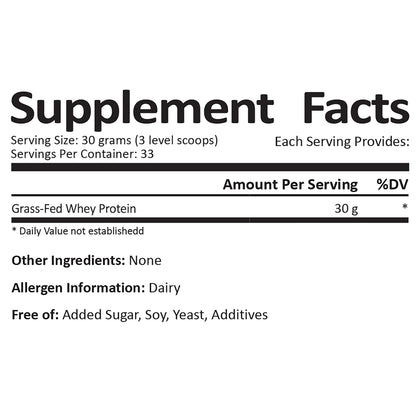 Survival Grocery® - Grass Fed Whey Protein (Plain)-1