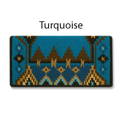 1465-5 Enchanted Pines 38x34 New Zealand Wool Saddle Blanket GREY