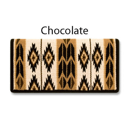 1466-2 Flying Eagle 38x34 New Zealand Wool Saddle Blanket CHOCOLATE