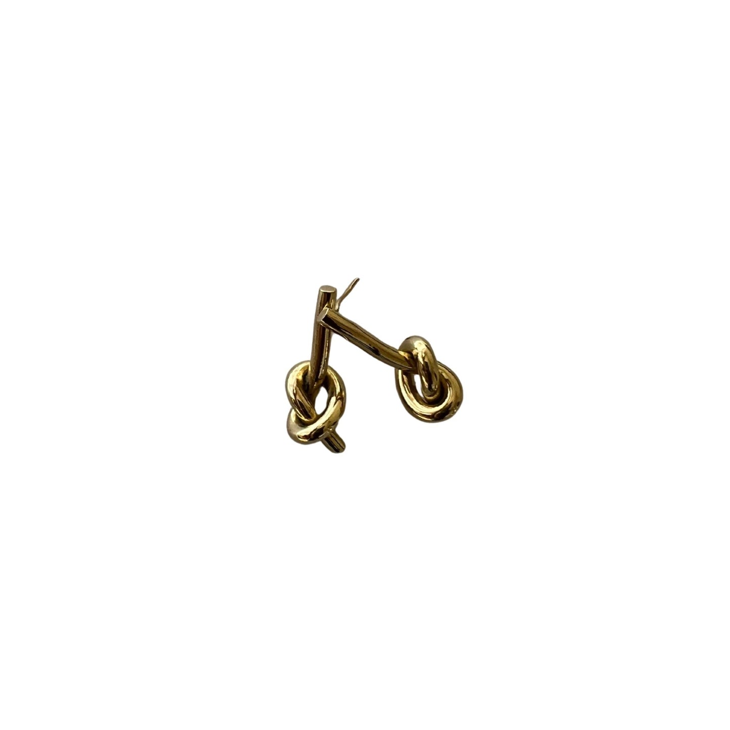 Brass Knot Post Earrings | Tatu