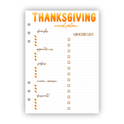 Holiday Meal Plan