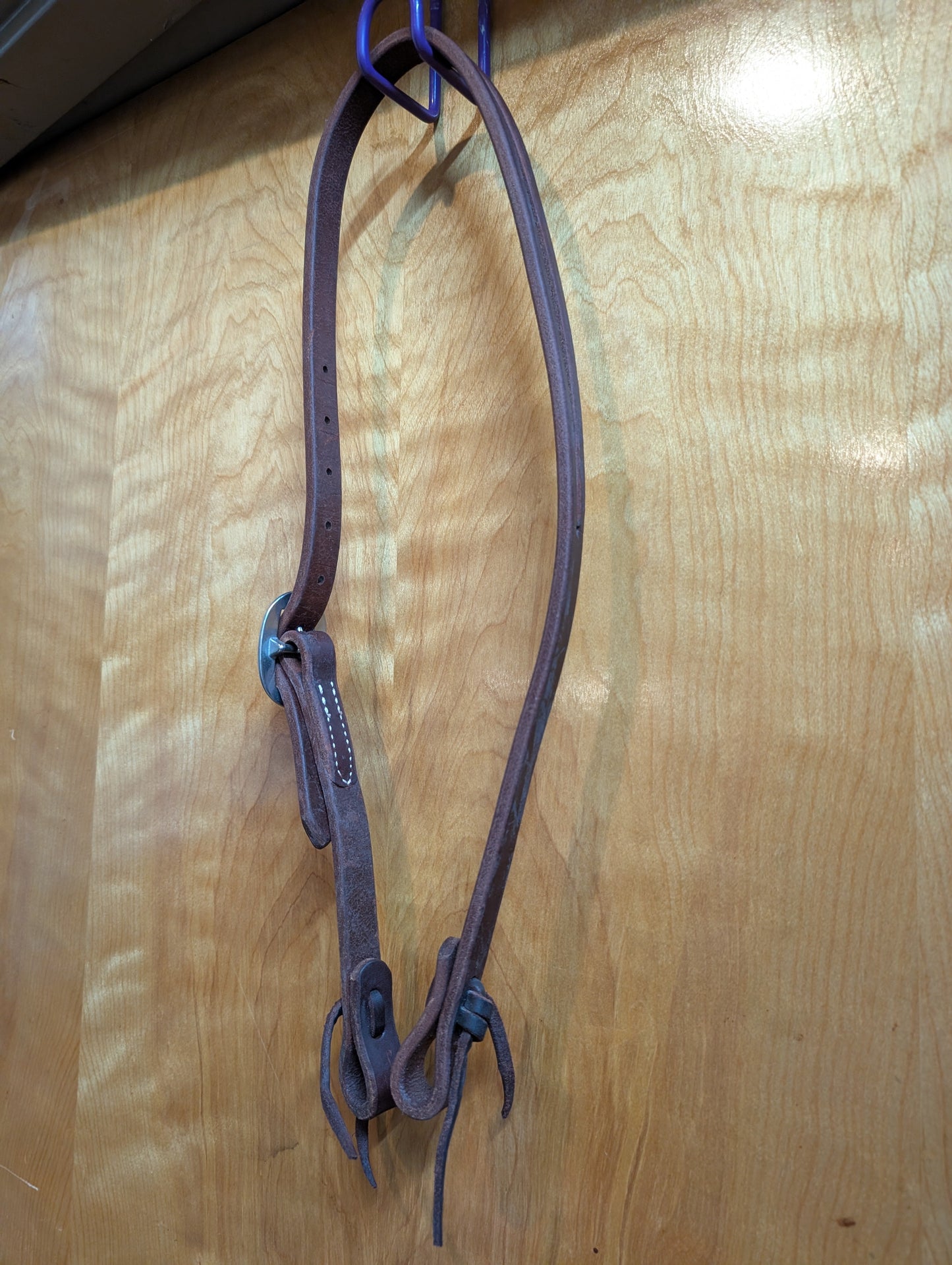 Thick Harness Leather Split Ear Headstall
