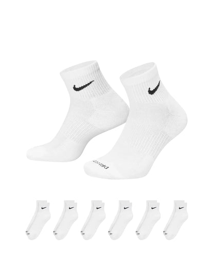 Nike Dri-Fit Cushioned Ankle Socks - White
