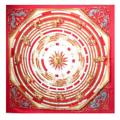 Astrologie Vintage Silk Scarf Crossbody Bag
