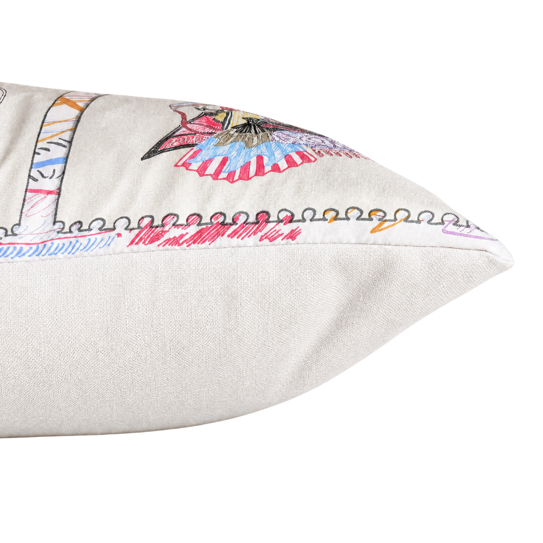 Chevaloscope Vintage Silk Scarf Pillows