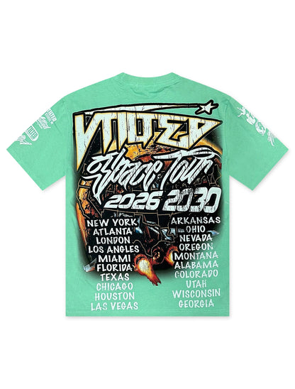 Vtilted Skyline Tee - Chalky Mint