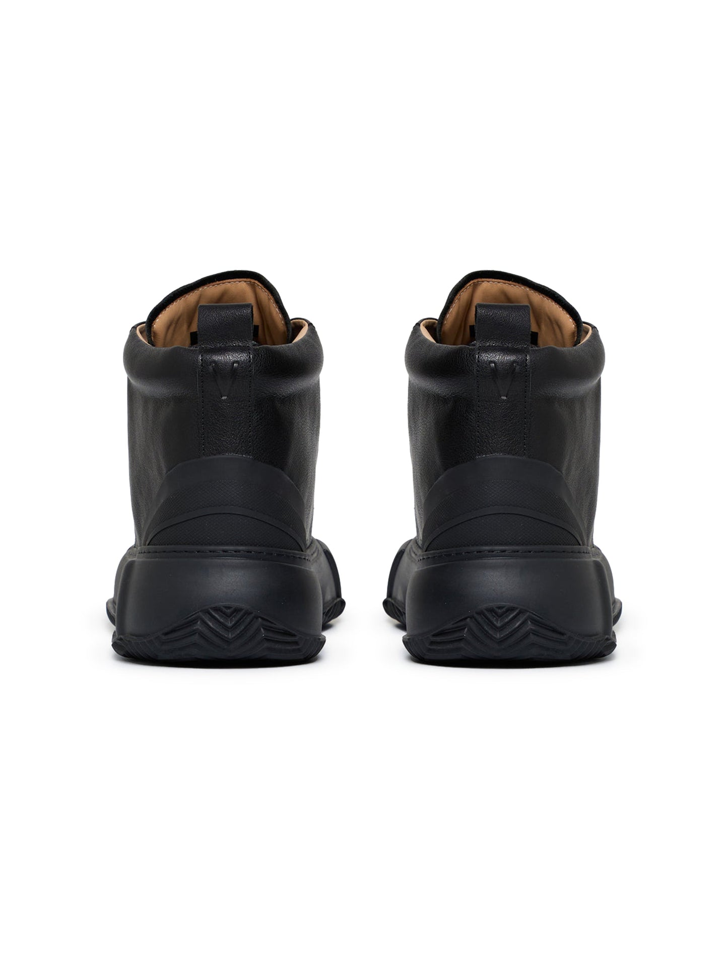 Valabasas "Vision" High Top Shoes - Black Leather