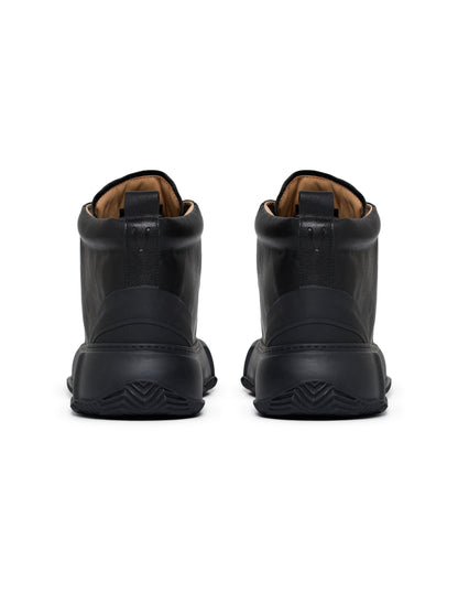 Valabasas "Vision" High Top Shoes - Black Leather