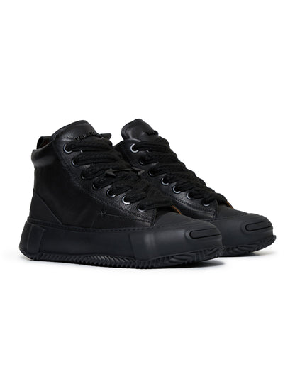 Valabasas "Vision" High Top Shoes - Black Leather