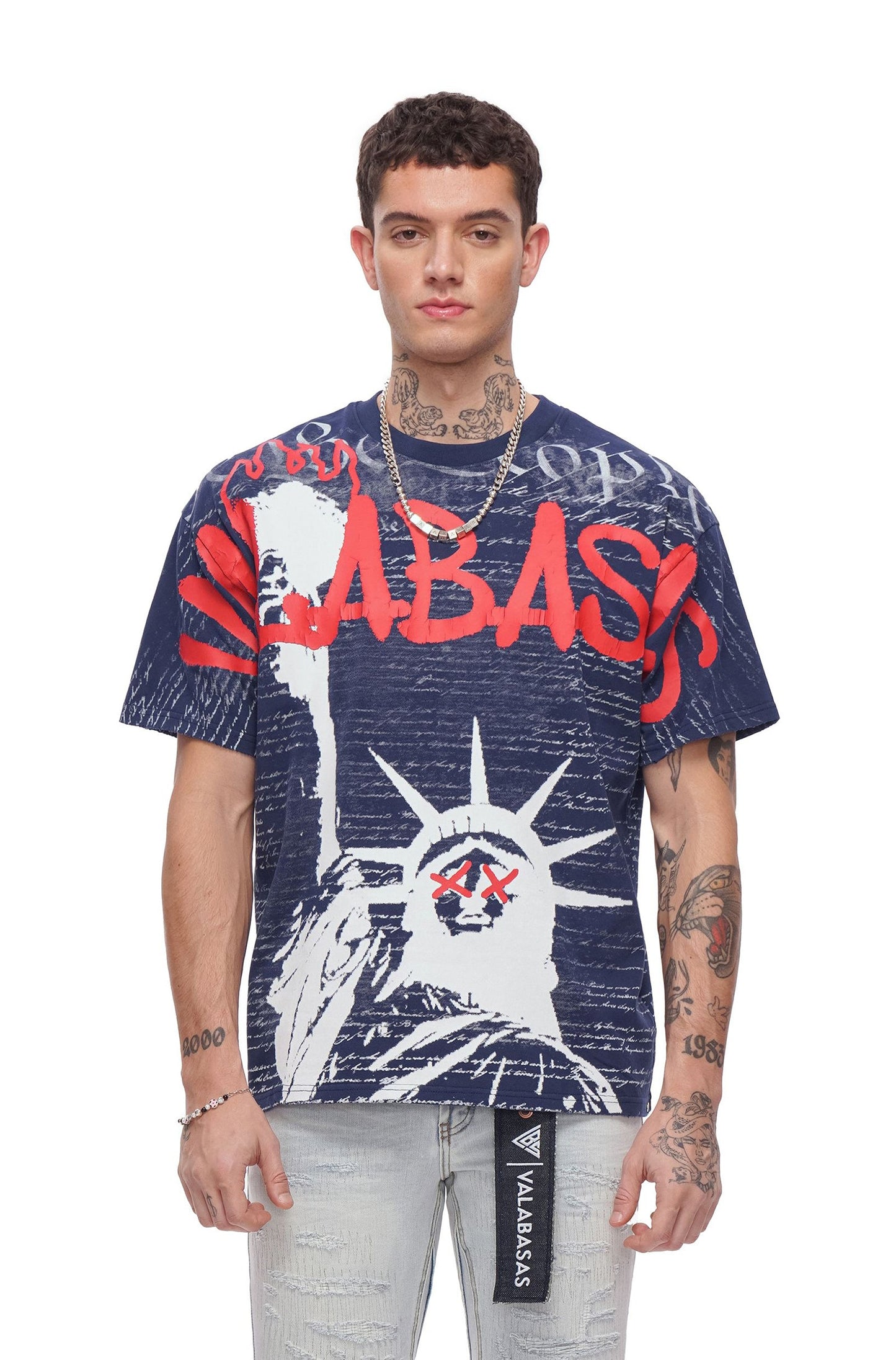 Valabasas Freedom Tee - Navy Blue