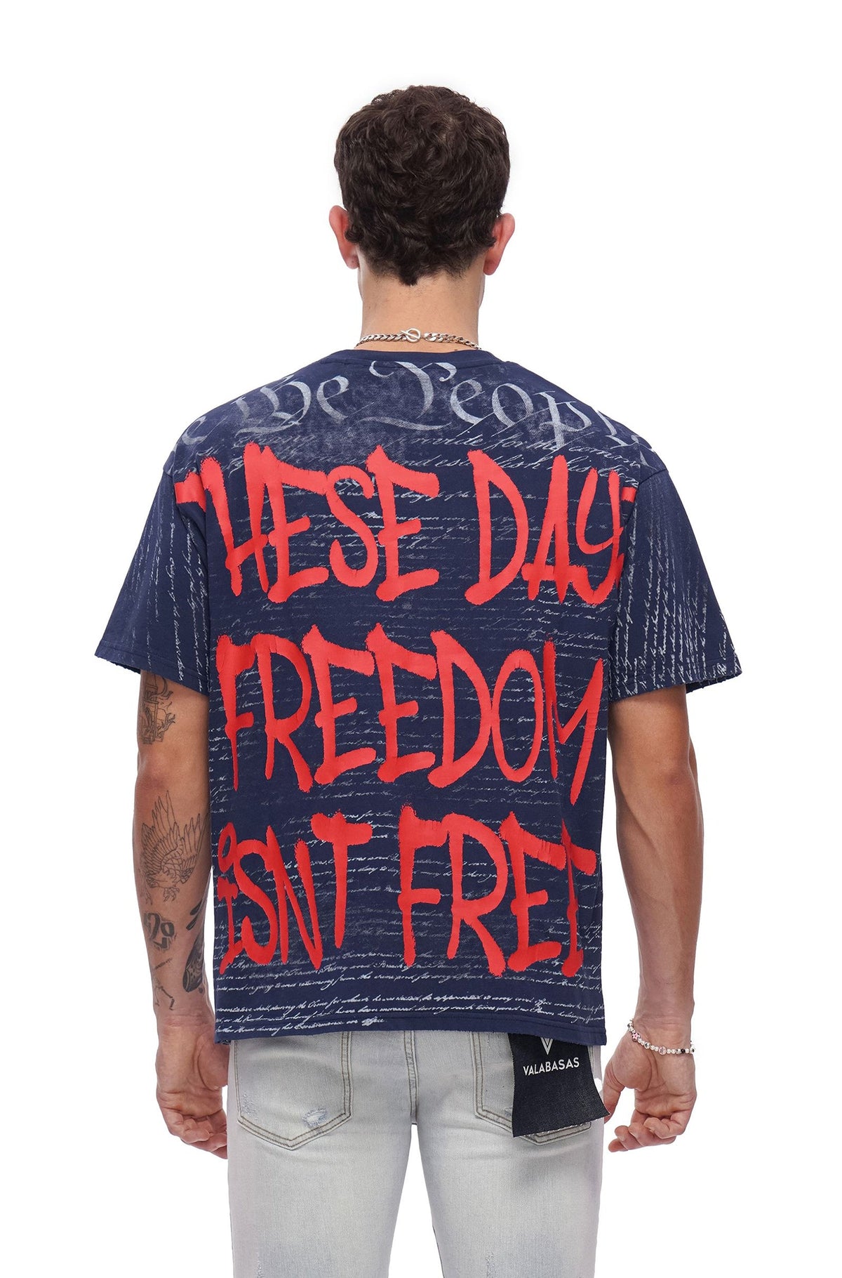 Valabasas Freedom Tee - Navy Blue