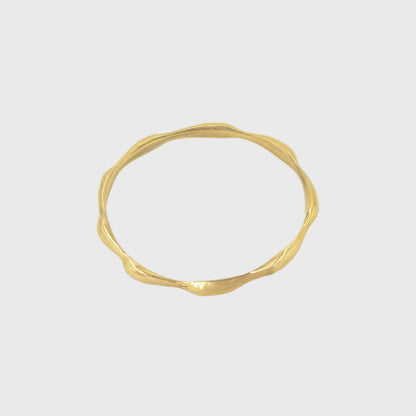Sculptural Brass Bangle | Sema