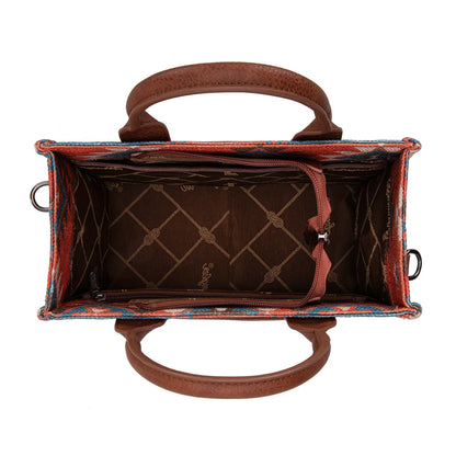 Wrangler Aztec Pattern Dual Sided Print -Tote/Crossbody