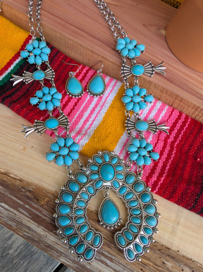 Western Fashion Necklace & Earring Set – Timeless Style with a Rustic Twist