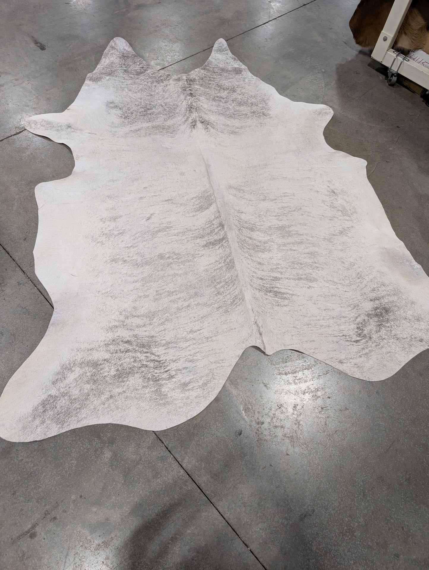"White Lightning" Cowhide Rug