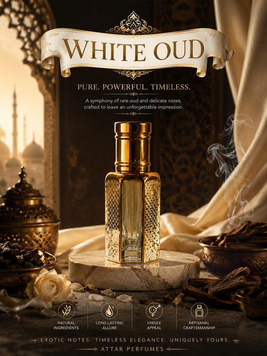 White Oud Attar Perfume — Pure. Powerful. Timeless.