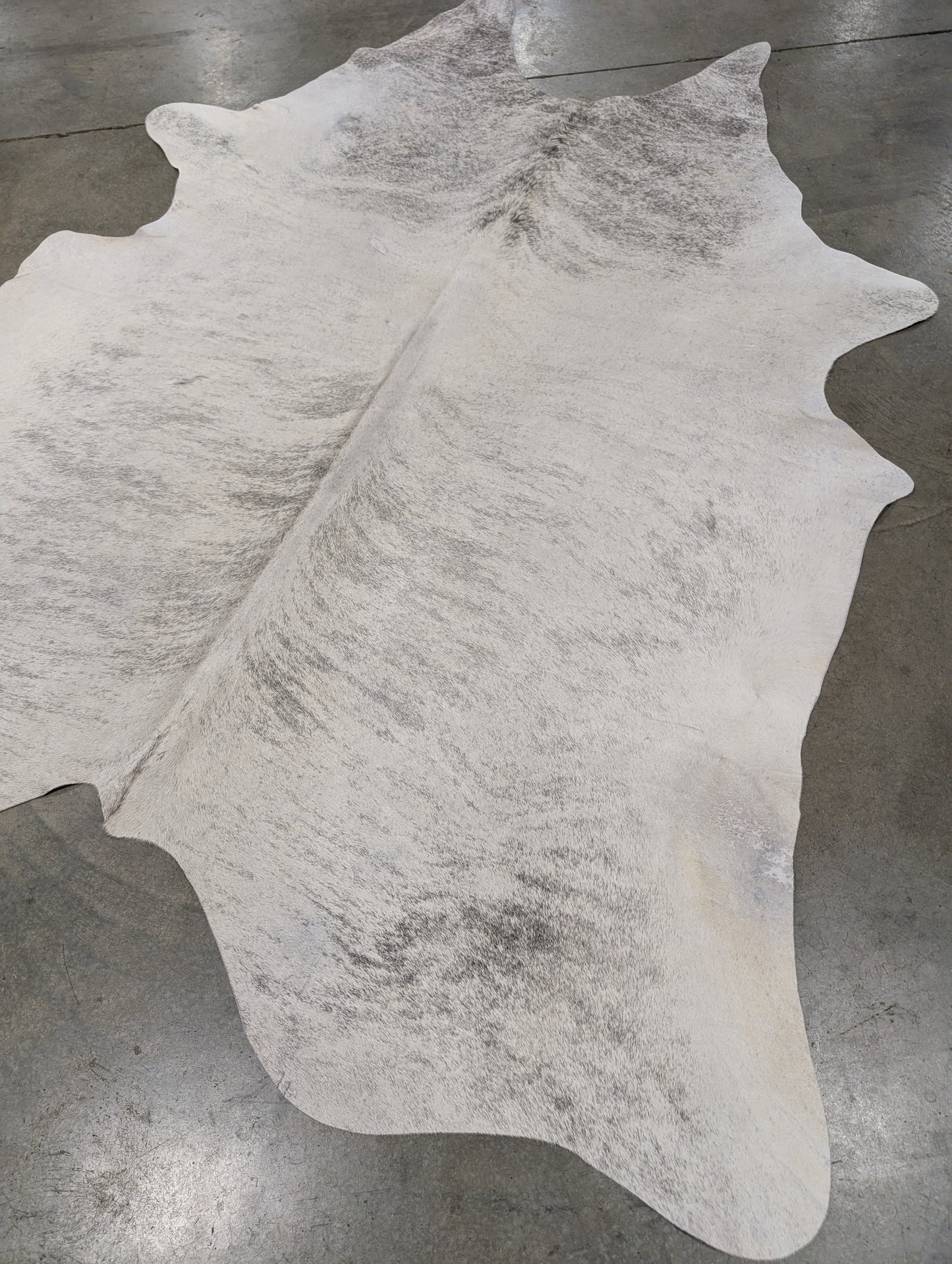 "White Lightning" Cowhide Rug