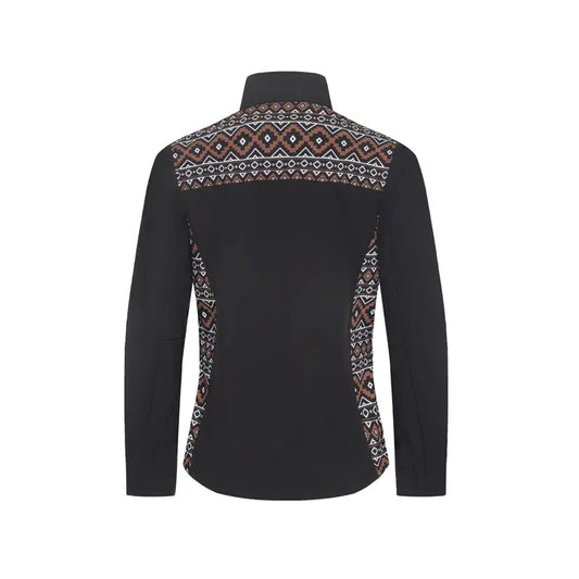 Women's Western Aztec Print Jacket  Black/Brown
