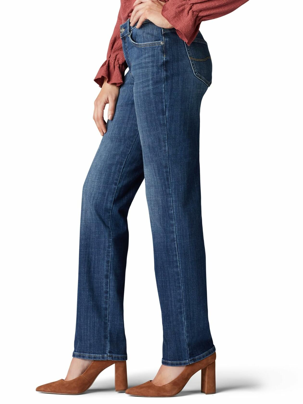 Women's Relaxed Fit Straight Leg Jean, Jaded, Short