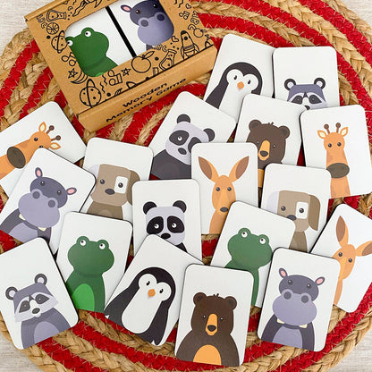 Animals Wooden Memory Game for Kids