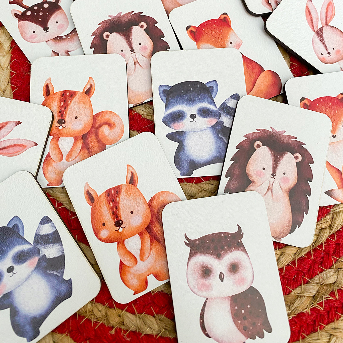 Forest Animals Wooden Memory Game for Kids