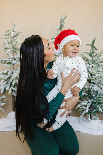Women's Green Emerald Bamboo Christmas Pajamas
