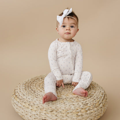 Tiny Tulips Bamboo Zippy Pajamas