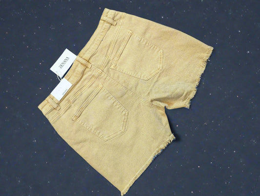 Zenana Acid Washed Frayed Cutoff Hem Shorts