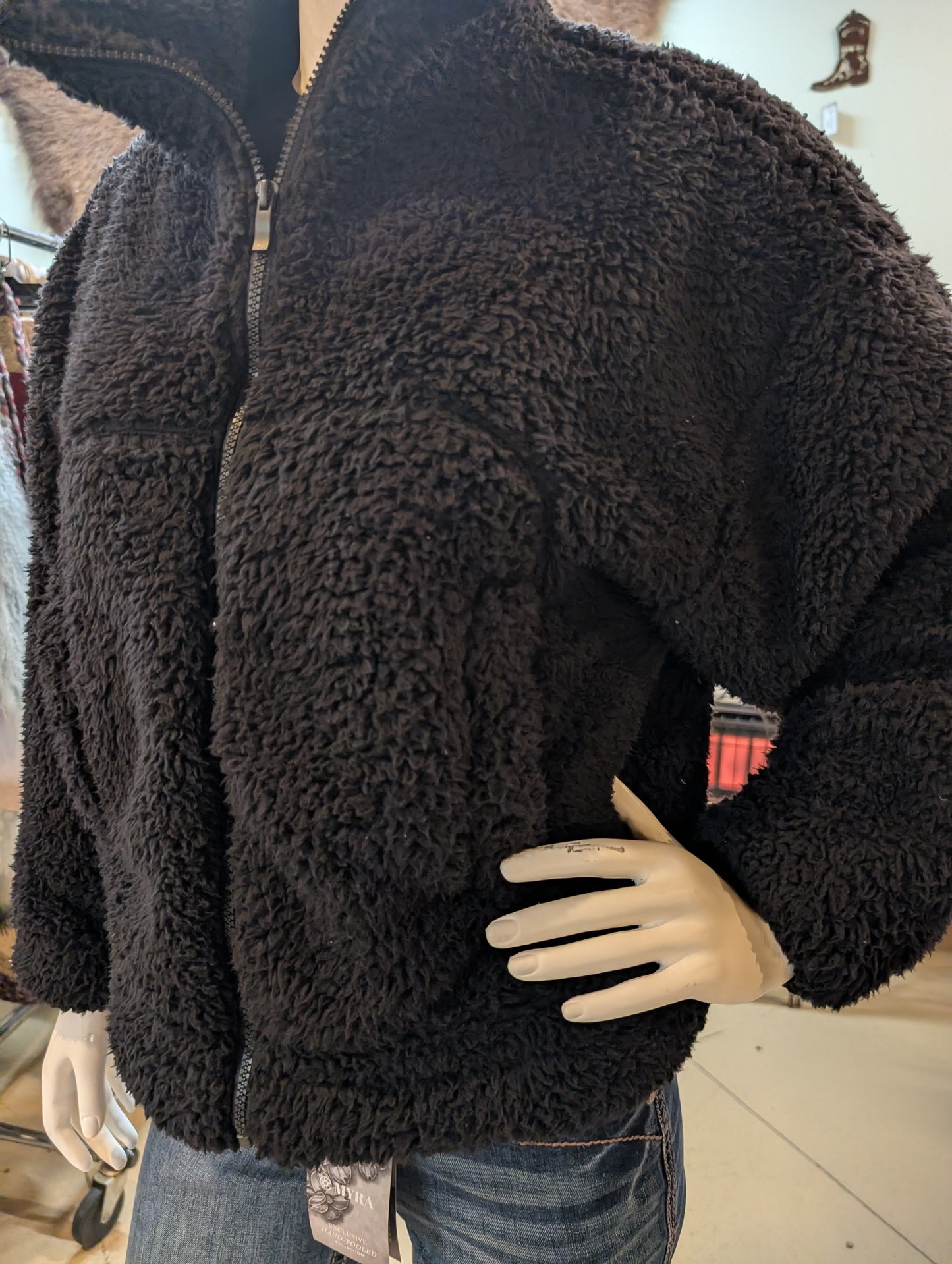 Zenana Women’s Sherpa Jacket – Soft Fleece Western Layering Jacket
