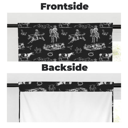 Baha Ranch Ranch Life Window Curtains 28"x40" (2-Piece) Made in America