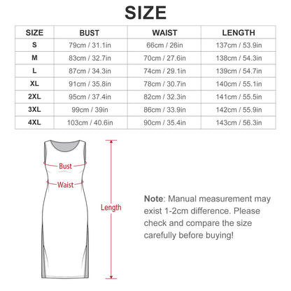 Baha Ranch Retro Pop Western Bodycon Side Slit Maxi Dress