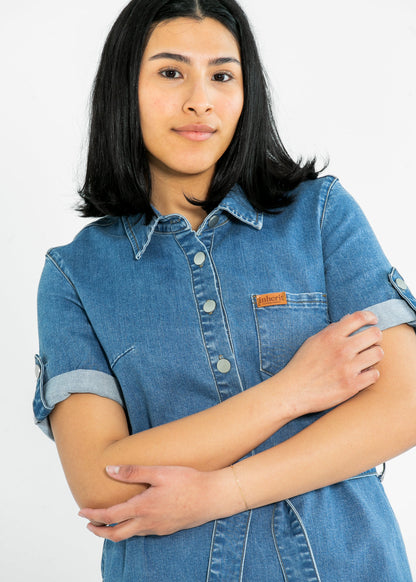 Ada Denim Midi Dress - FINAL SALE