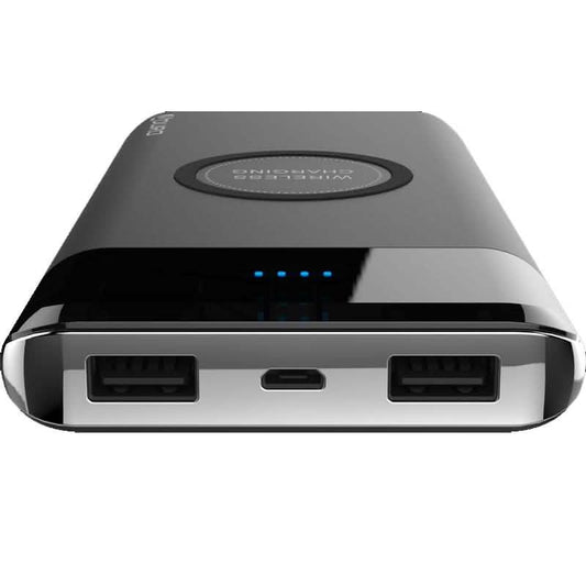Aduro PowerUp Wireless Charging 10,000mAh Dual-USB Backup Battery