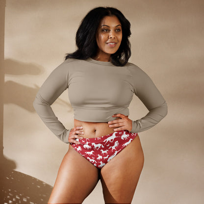 Baha Ranch Yeehaw Red Rodeo Cowboy Bikini Bottom
