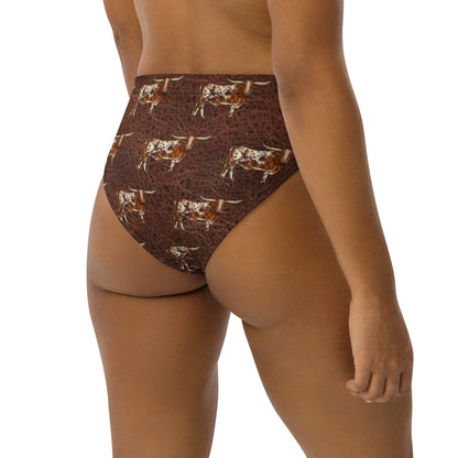 Baha Ranch Yeehaw Leather & Longhorns Bikini Bottom