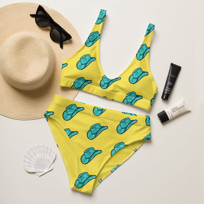 Baha Ranch Yeehaw Turquoise Hat Bikini