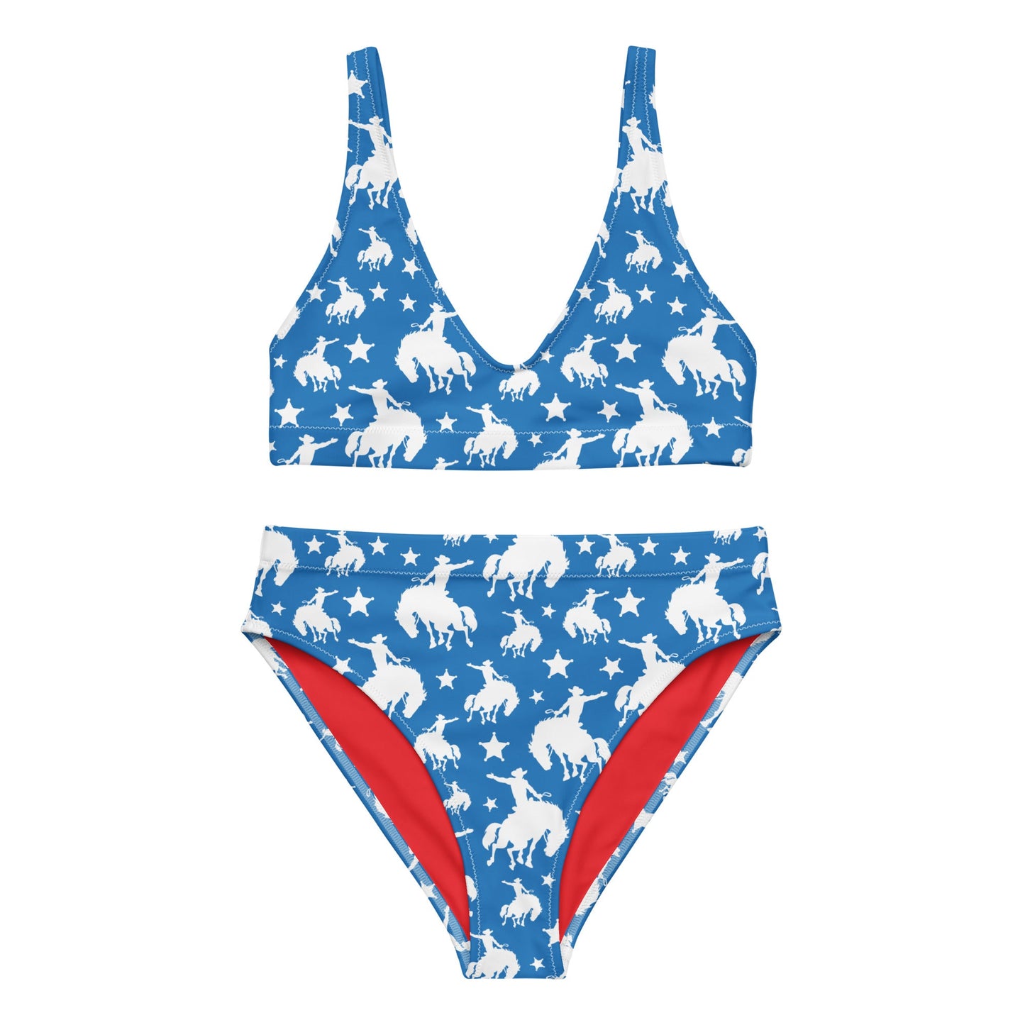 Baha Ranch Yeehaw Blue Rodeo Cowboy Bikini