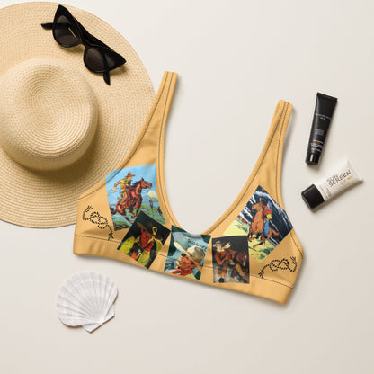Baha Ranch Yeehaw Let's Be Cowboys Bikini Top