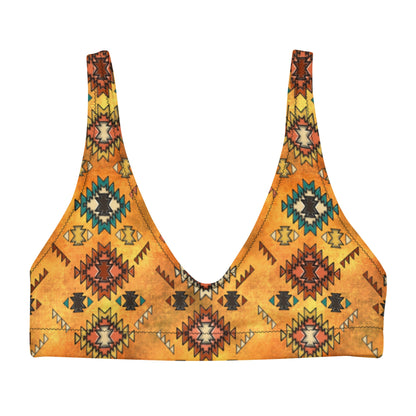 Baha Ranch Yeehaw Golden Aztec Bikini Top