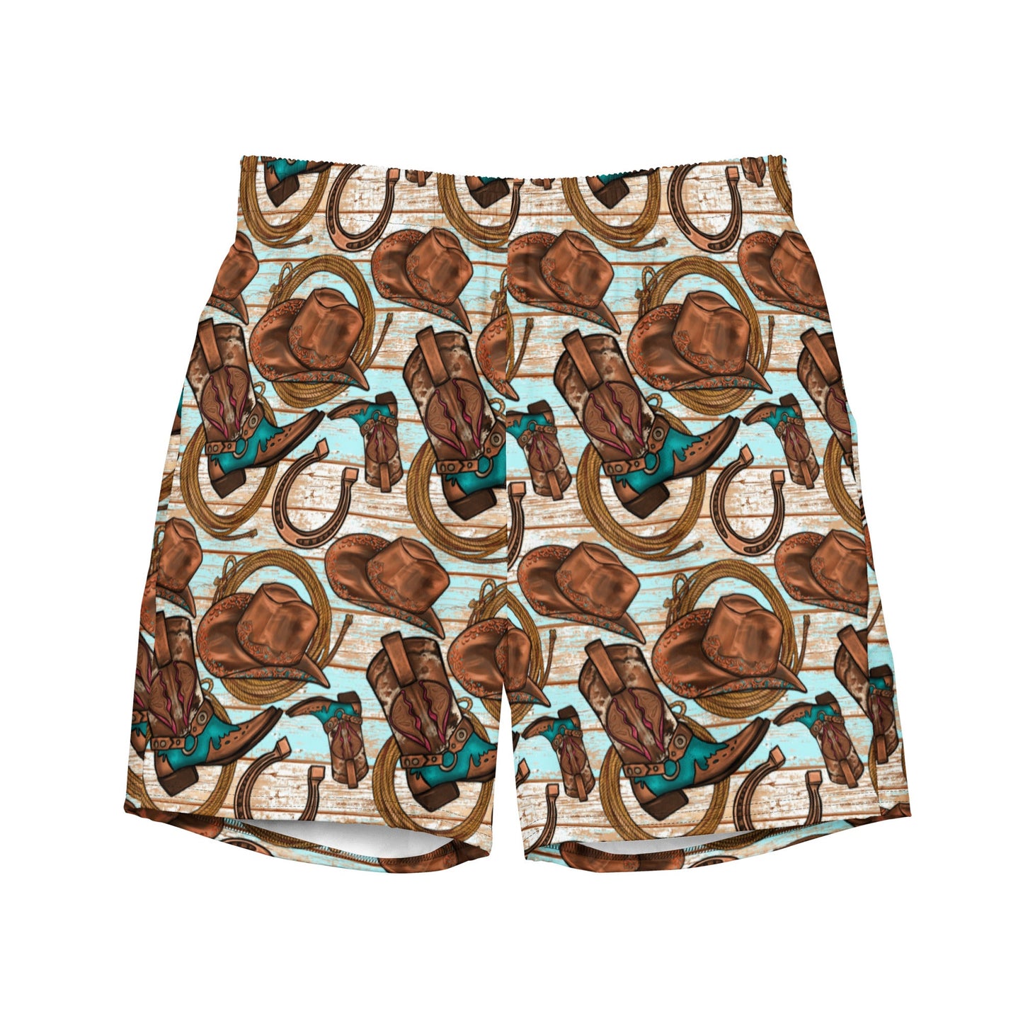 Baha Ranch Yeehaw Cowboy Up Men's Swim Trunks