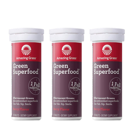 Amazing Grass Green Superfood Water Flavoring Tablet with Antioxidants and Alkalizing Greens