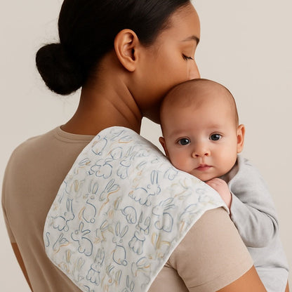 burp cloth | bunnies