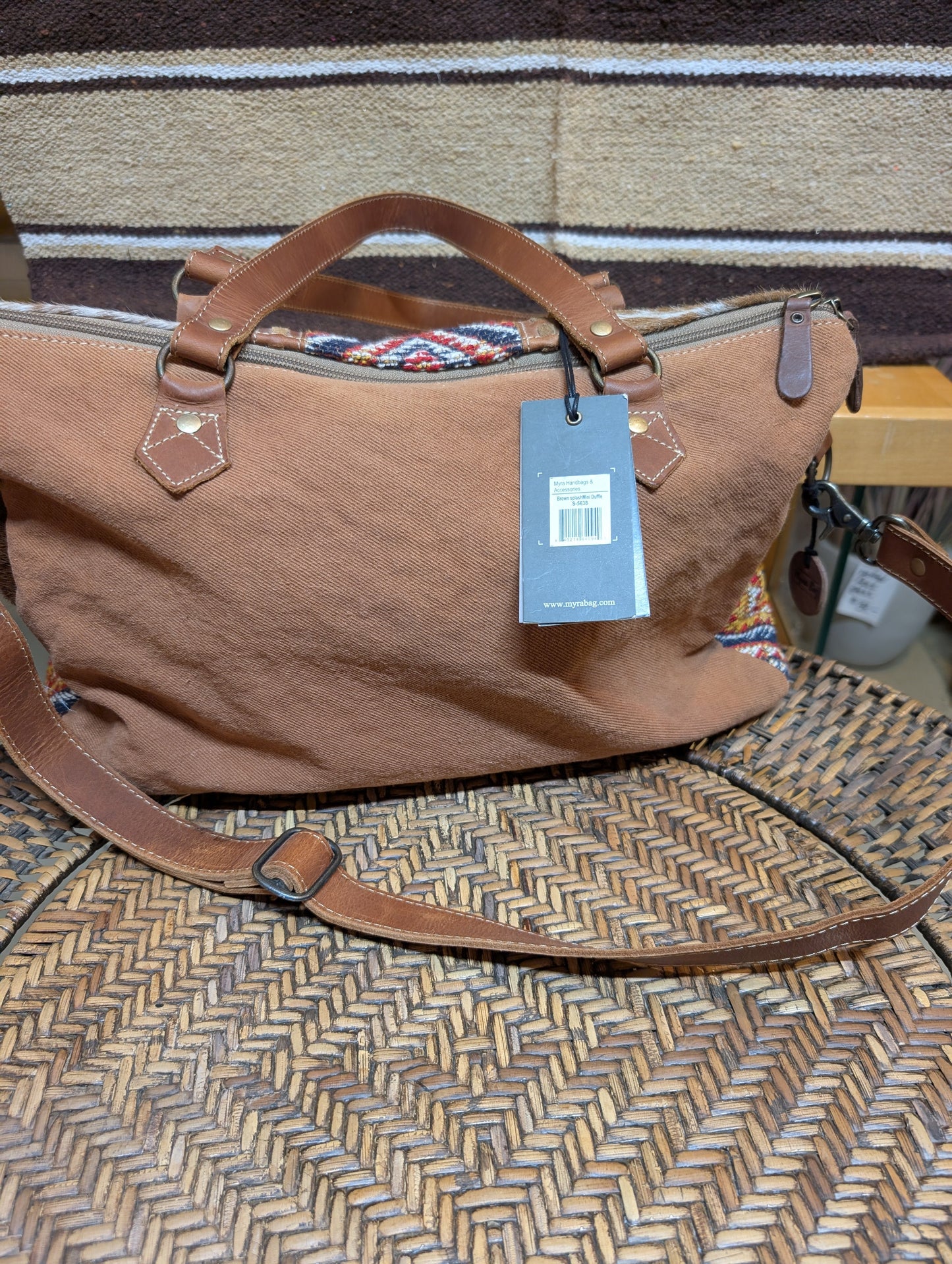 Myra Brown Splash Mini Duffle/ Purse