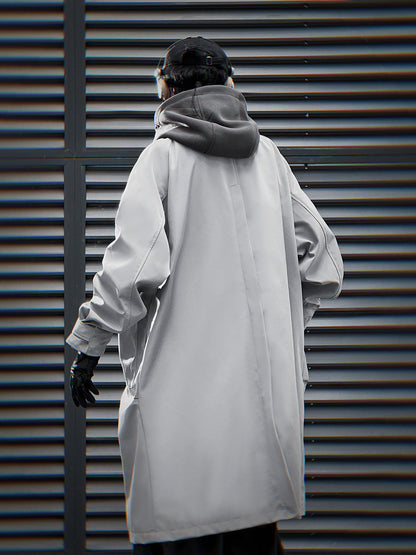HiJ36 Grey Urban Trench Coat
