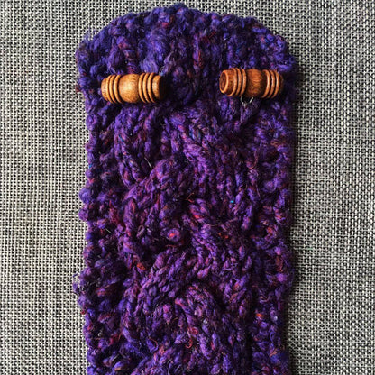 Braided Cable Mug Coozie Knit Kit