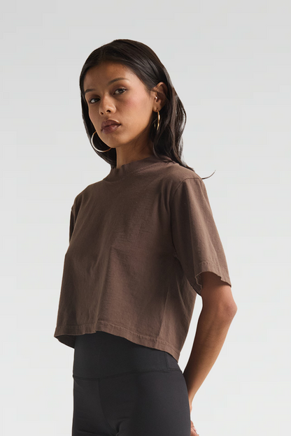 Womens Garment Dye Crop Top
