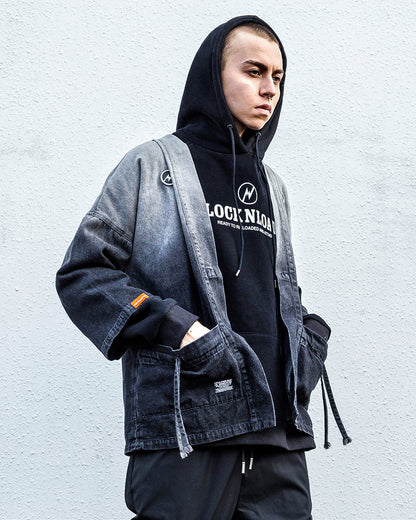LALKW91 Denim Samurai Shirt