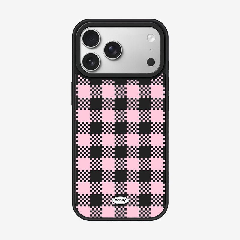 Casey Checkerboard Series Magnetic Matte Phone Case – Anti-Fingerprint Protective Cover